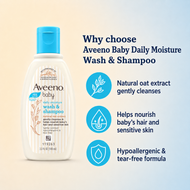 Aveeno Baby Daily Moisture Wash & Shampoo with Natural Oat Extract – 100ml