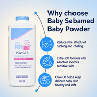 Seba med Baby Powder with Olive Oil & Allantoin ā 400 g