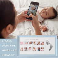 Babyās First Year Memory Frame with Hand & Footprint Kit