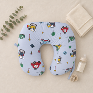 Blue Vehicle Print Nursing and Feeding Pillow