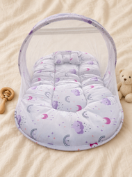 Dreamy Moon & Cloud Baby Mosquito Net Bed