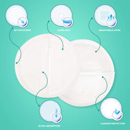 1st Step Honey Comb Lining, Super Absorbant Disposable Breast Pads