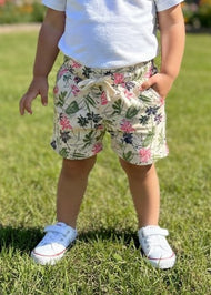 Trendy Printed Cotton Shorts for Girls – Tropical & Weekend Vibes