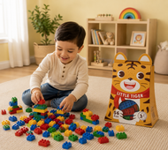 Little Tiger Building Blocks Set – 56 Pieces