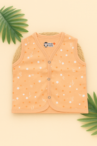 Twinkle Star Padded Vest – Peach