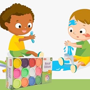 Funskool Box of Colours – 12 Bright Modelling Clays for Kids