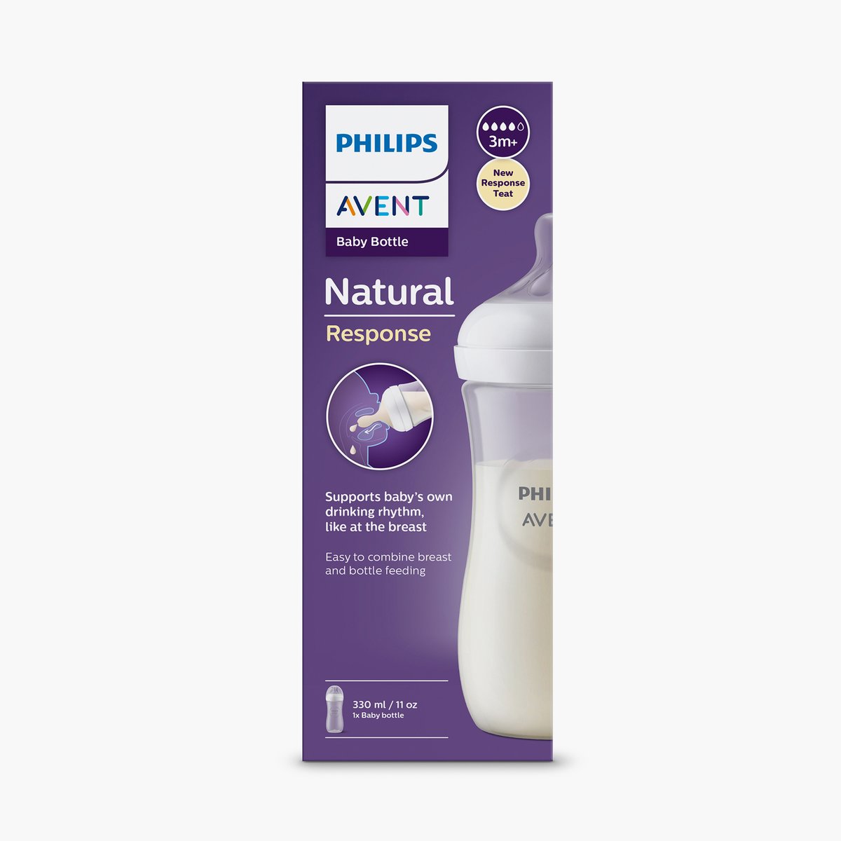 Philips Avent Natural Response Baby Bottle - 330 ml