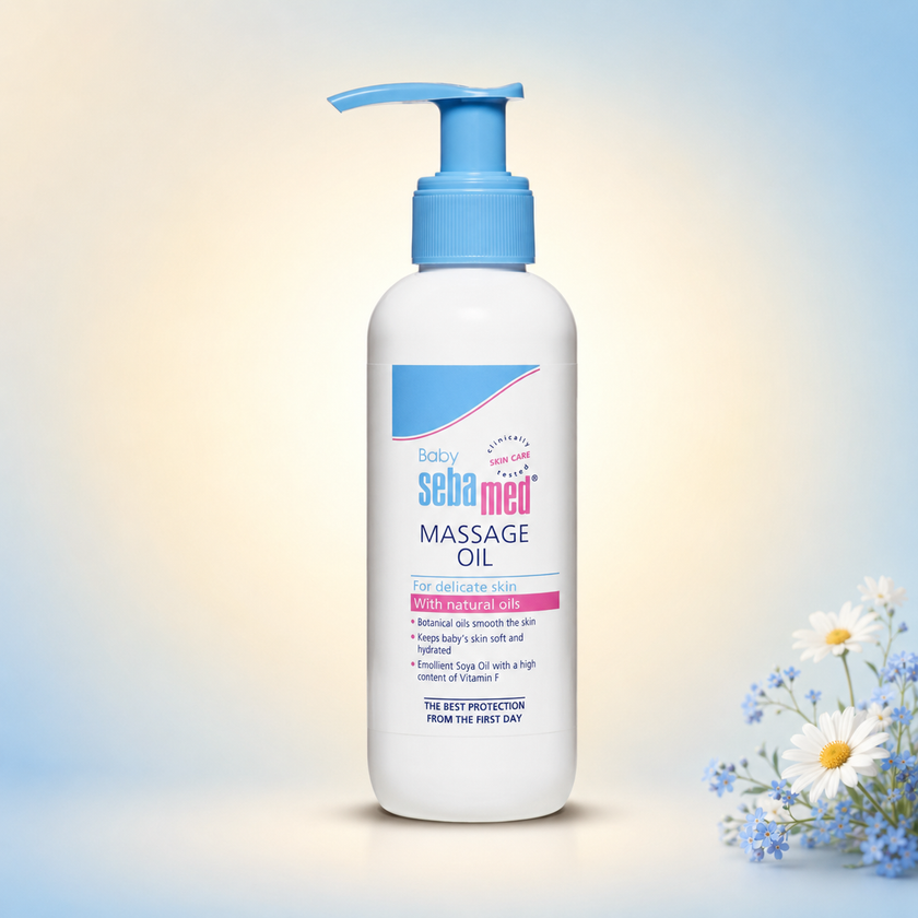 Seba med Baby Massage Oil with Natural Oils & Vitamin F – 150 ml