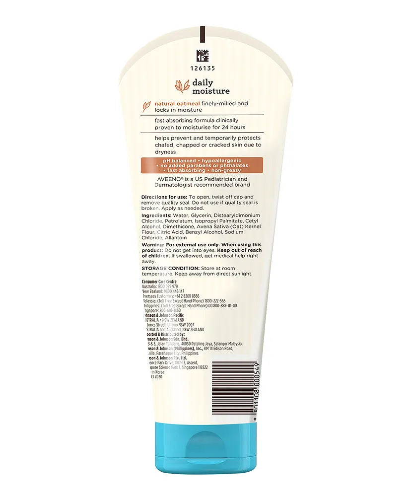 Aveeno Baby Daily Moisturising Lotion 227g - Mamadada