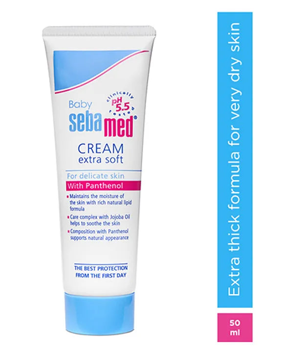 Sebamed Baby Cream Extra Soft|pH 5.5|Ideal for Dry Skin|50 ml - Mamadada