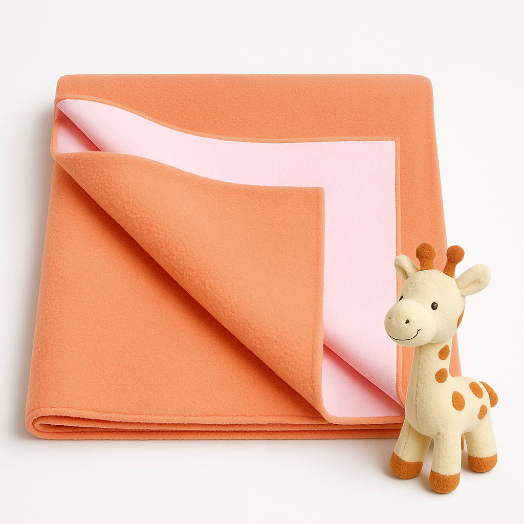 Orange Waterproof Bed Protector