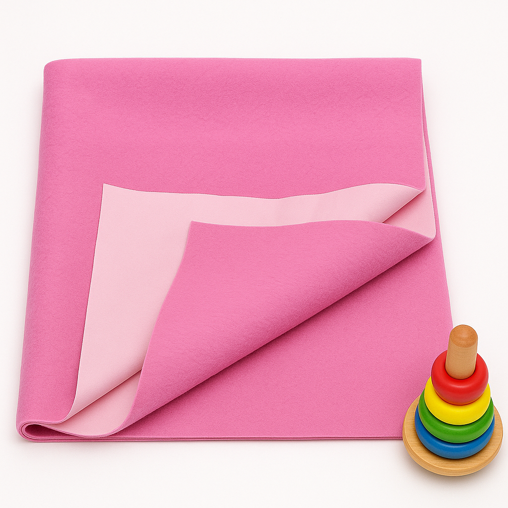 Pink Waterproof Bed Protector