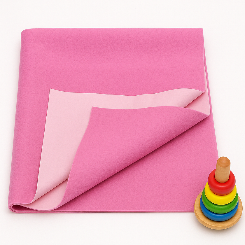 Pink Waterproof Bed Protector