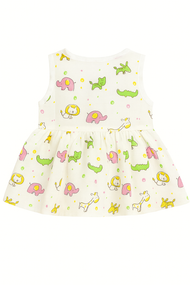 Jungle Friends Muslin Frock