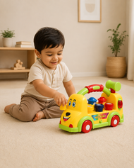 Musical Bus Hammer Toy for Toddlers