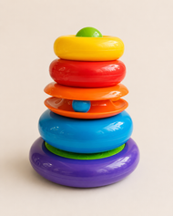 Rainbow Stacking Rings Toy for Babies