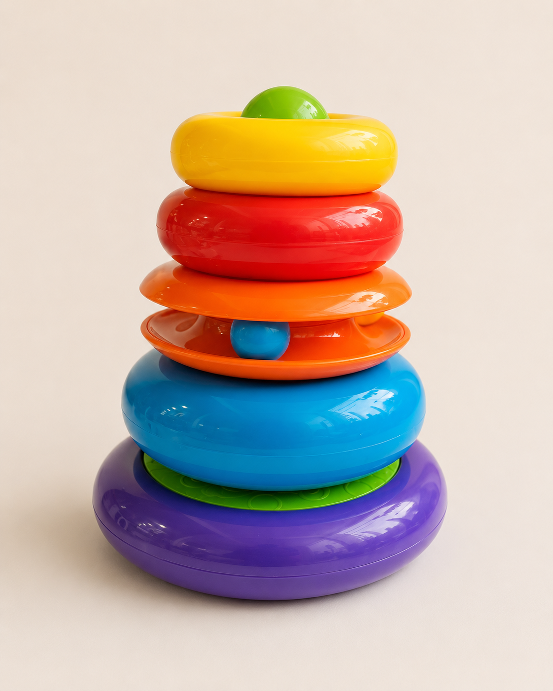 Rainbow Stacking Rings Toy for Babies