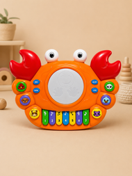 Musical Crab Piano Toy for Toddlers