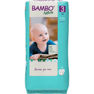 Bambo Nature Premium Baby Tape Diapers for Babies, Medium Size (4-8 Kgs)