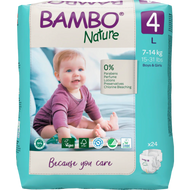 Bambo Nature Premium Baby Tape Diapers for Babies, Large Size (7-14 Kgs)