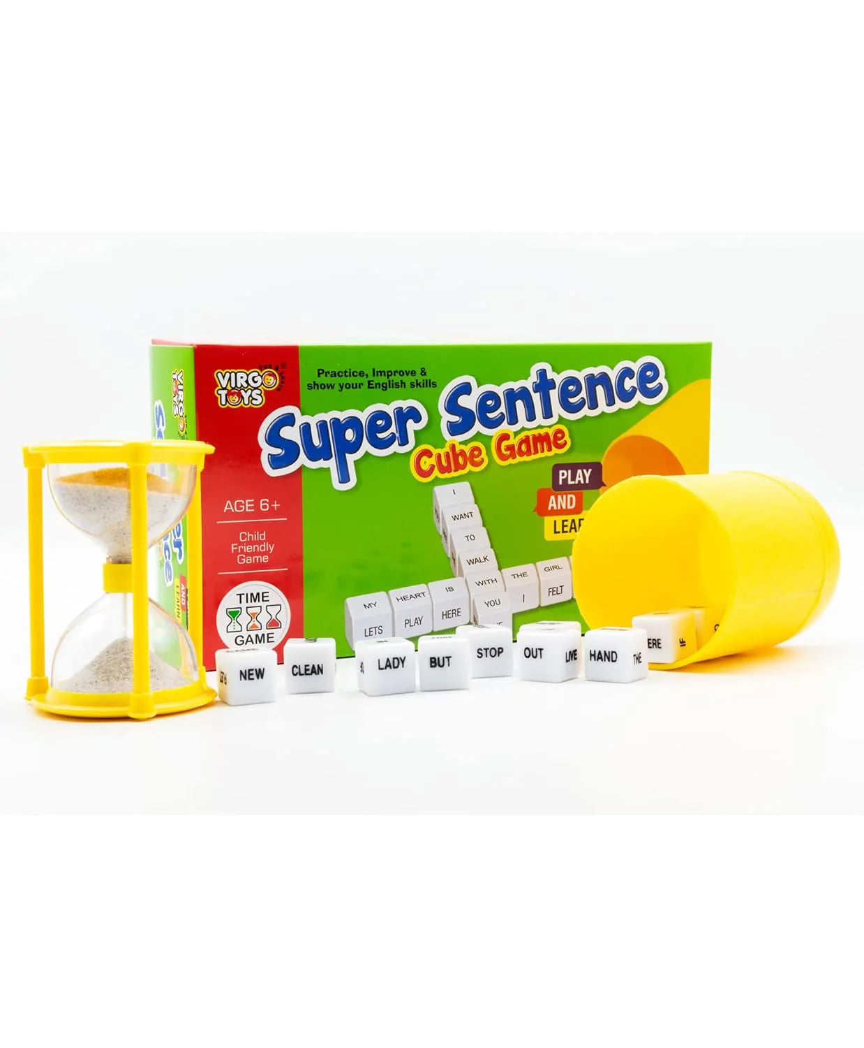 Super Sentence Cube Game – Play & Learn Word Building Set - Mamadada