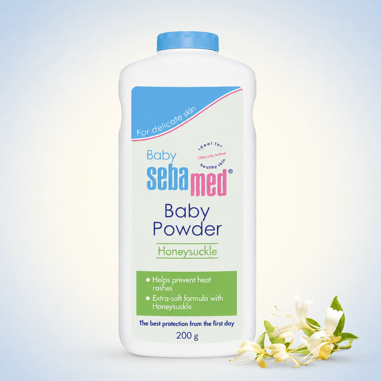 Seba med Baby Powder with Honeysuckle – 200 g