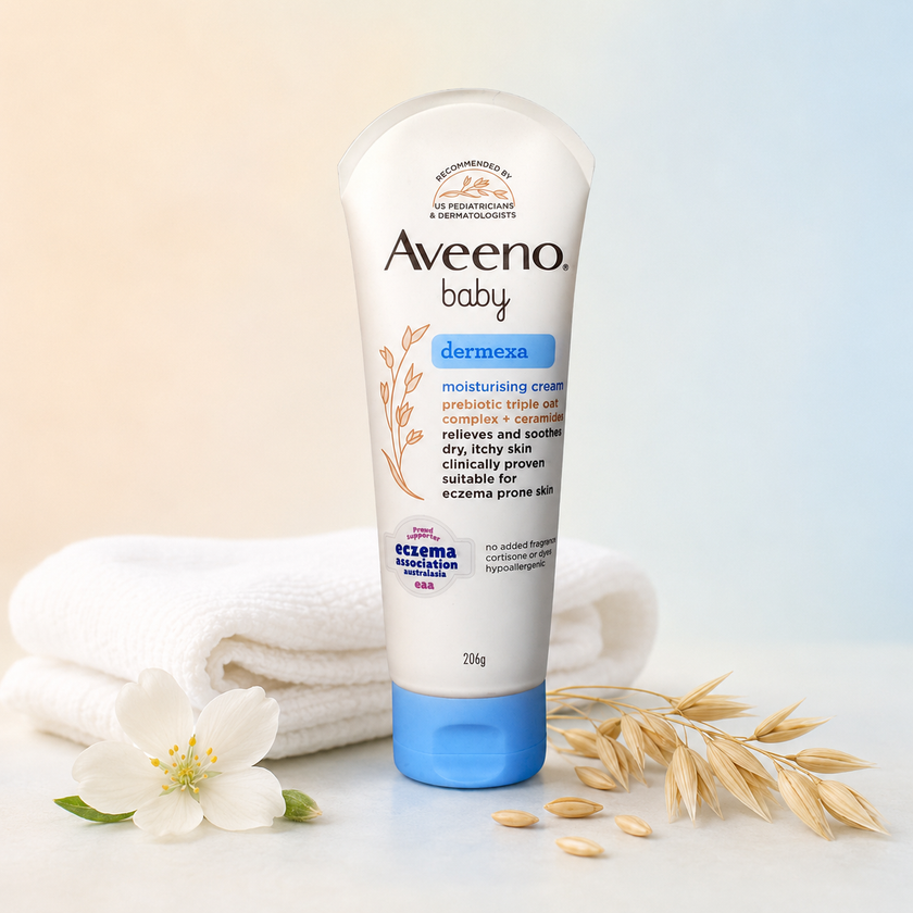 Aveeno Baby Dermexa Moisturizing Cream with Triple Oat Complex & Ceramides – 206 g