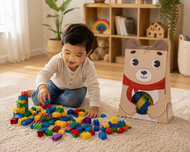 Little Bear Building Blocks Set – 56 Pieces