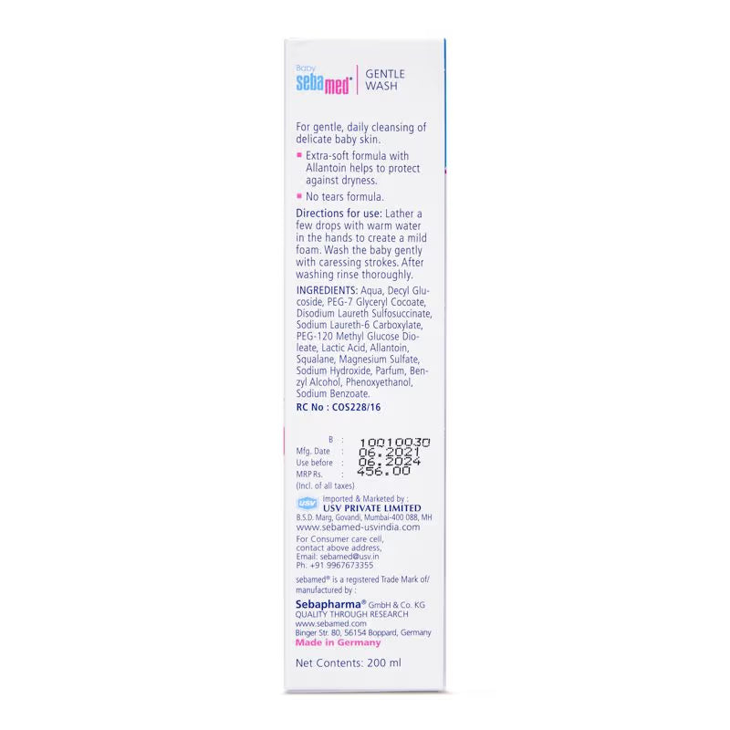 Baby Sebamed Gentle Wash 200 Ml