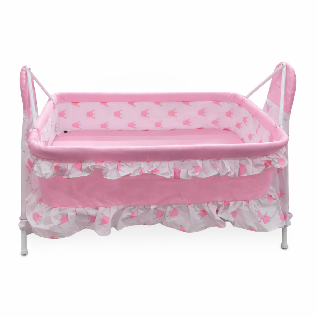 Pink Crown Baby Cradle