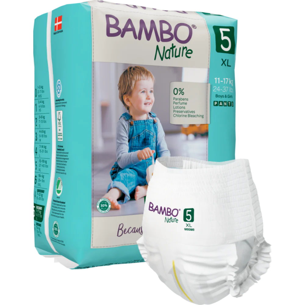 Bambo Nature Premium Baby Pants Diapers for Babies, XL Size (11-17 Kgs)