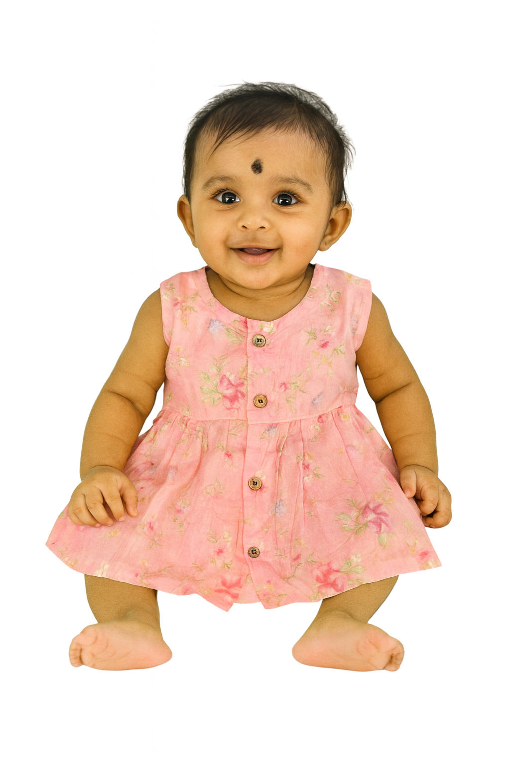 Soft Pink Floral Dress