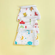 3-Piece Muslin Nappy Set for Babies – Soft & Washable