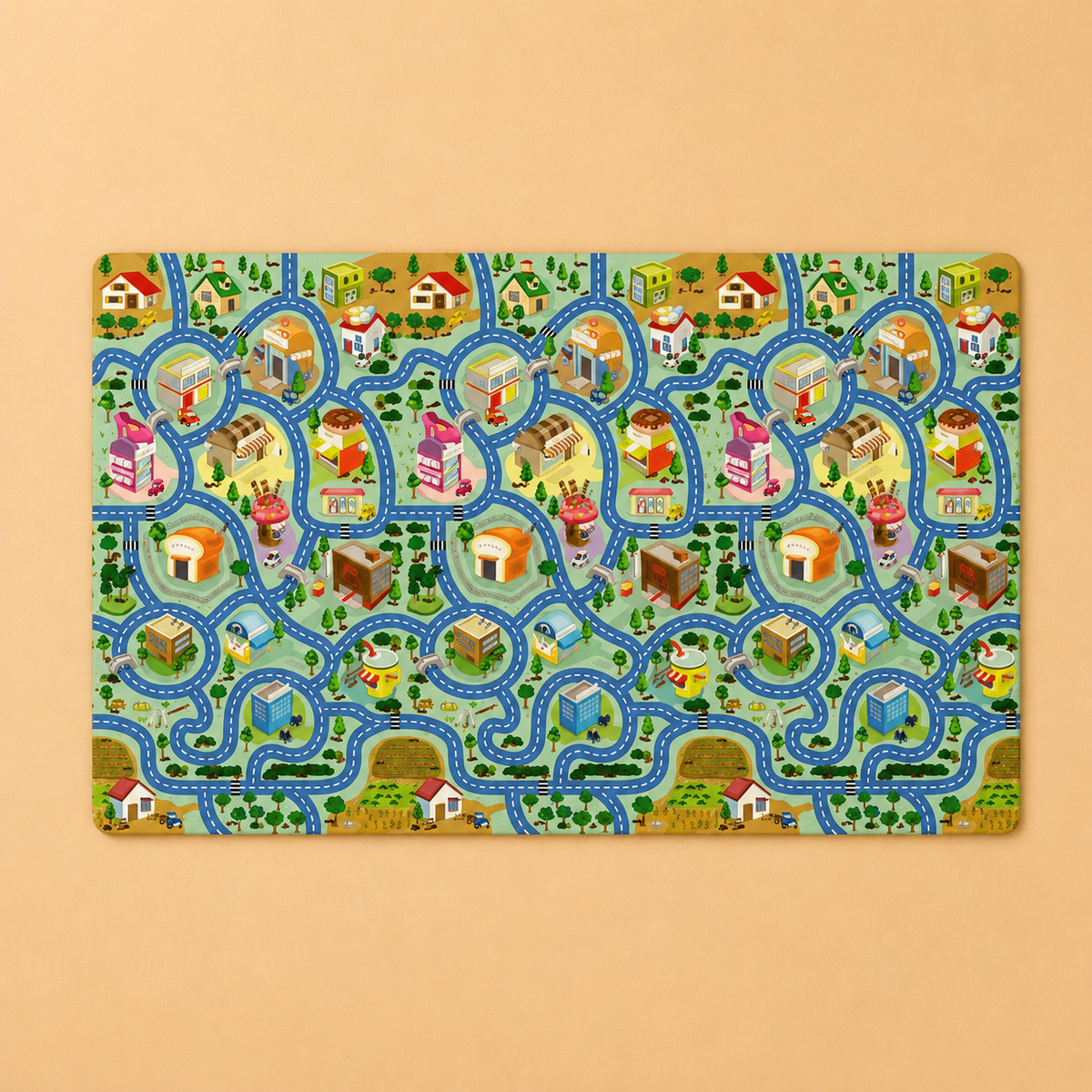 Kids City Road Adventure Play Mat