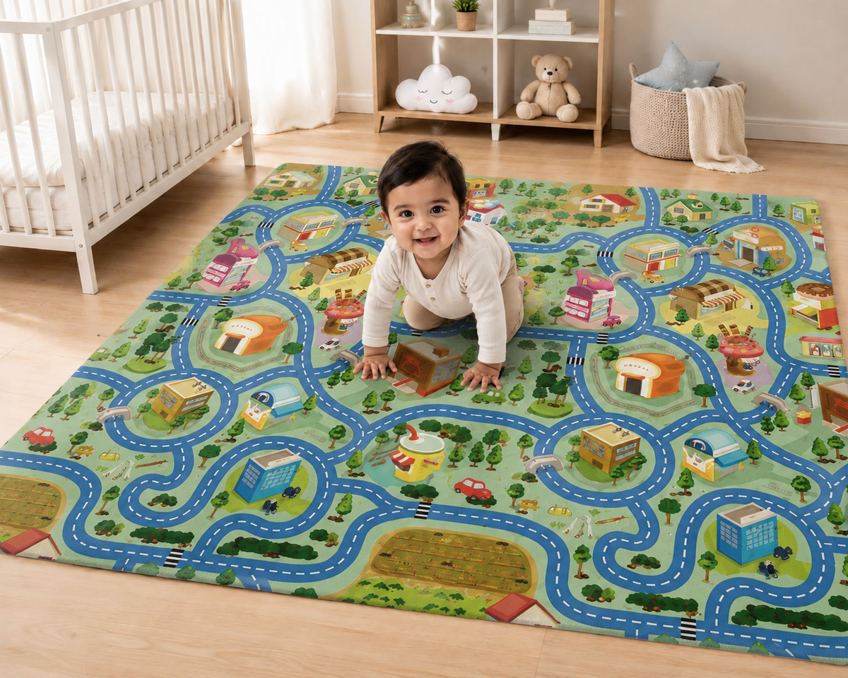 Kids City Road Adventure Play Mat - Mamadada