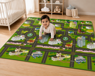 Kids City Road Adventure Crawling & Play Mat