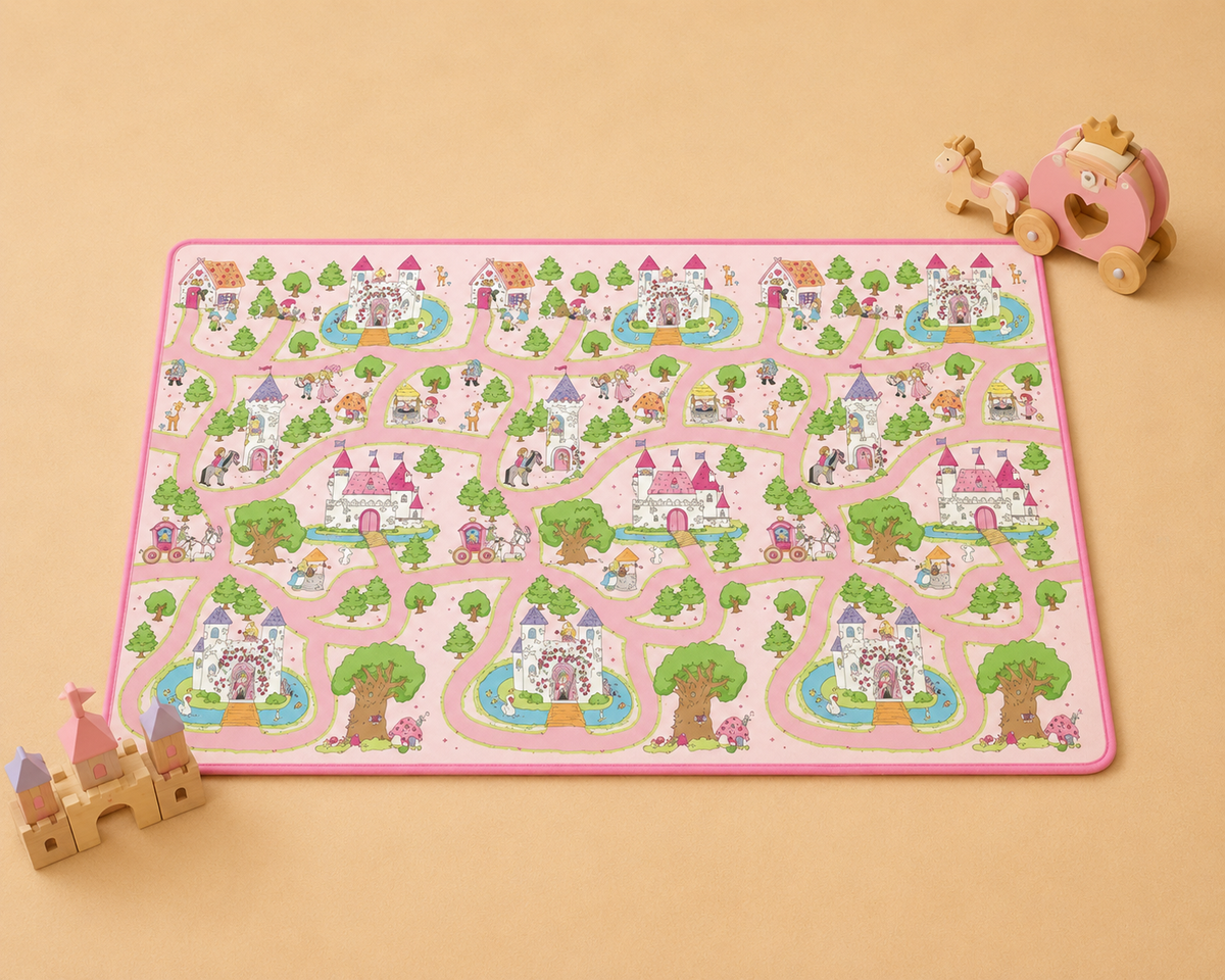 Princess Castle Kids Crawling & Play Mat - Mamadada