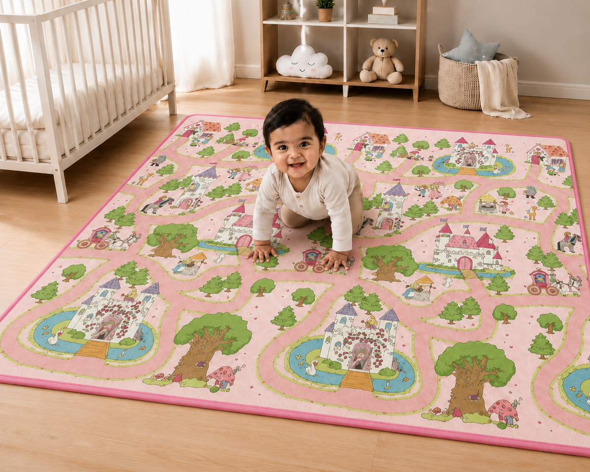 Princess Castle Kids Crawling & Play Mat