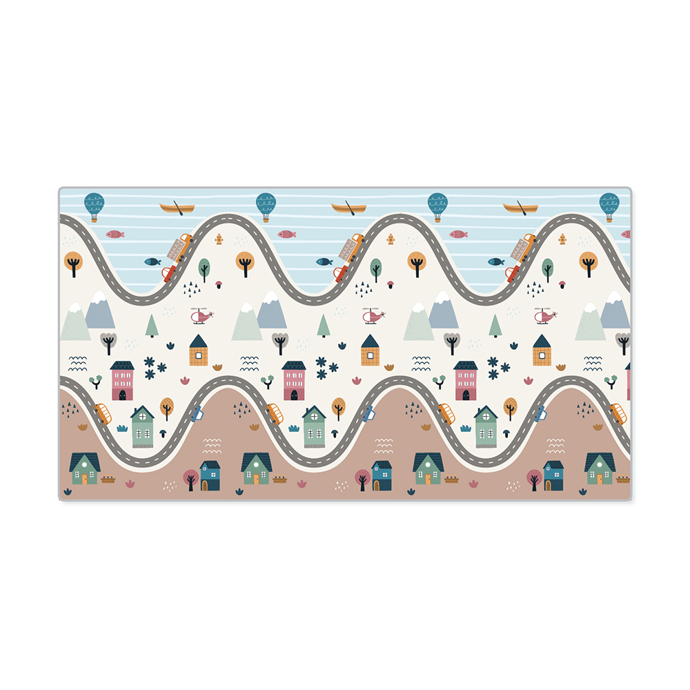 Adventure Road & Town Kids Play Mat - Mamadada