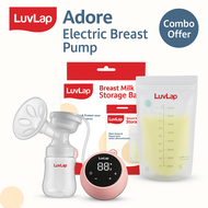 Electric Breast Pump & Breast Milk Storage Bag Combo Set
