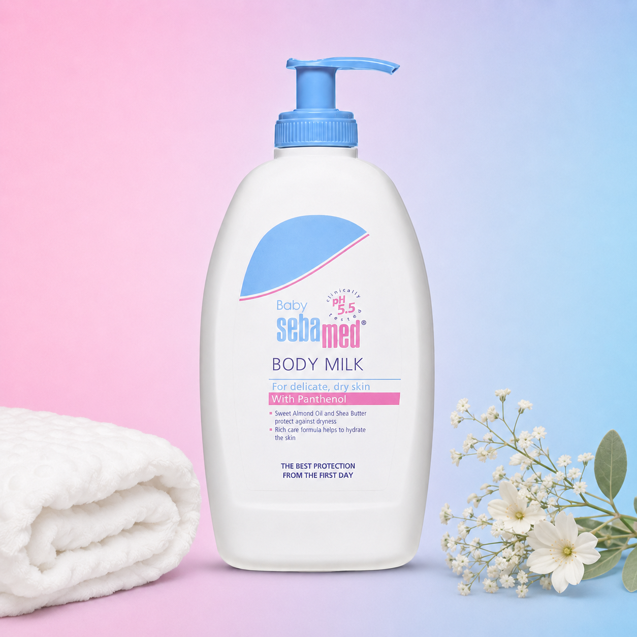Baby Seba med Body Milk with Panthenol – 400ml