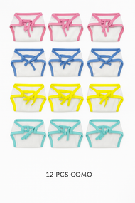 12 Pcs Tie Nappy Combo – Multi Colour
