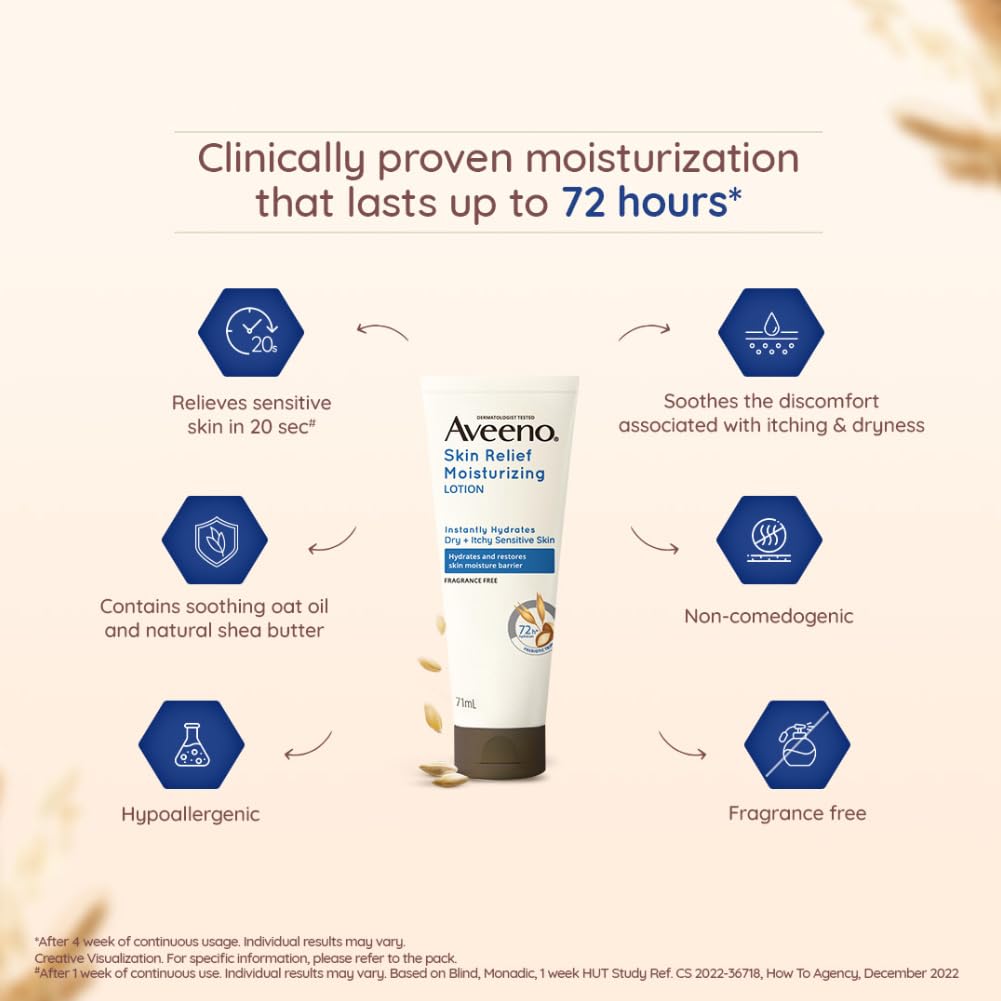 Aveeno Skin Relief Moisturising Lotion for Sensitive Skin 71ml
