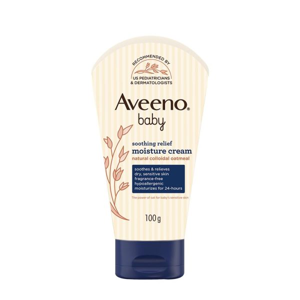 Aveeno Baby Soothing Relief Moisture Cream for Dry Skin 140g - Mamadada