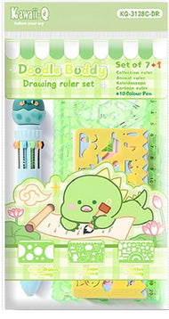 Geometric Drawing Ruler Set – 7+1 Cute Spirograph Drawing Set for Kids