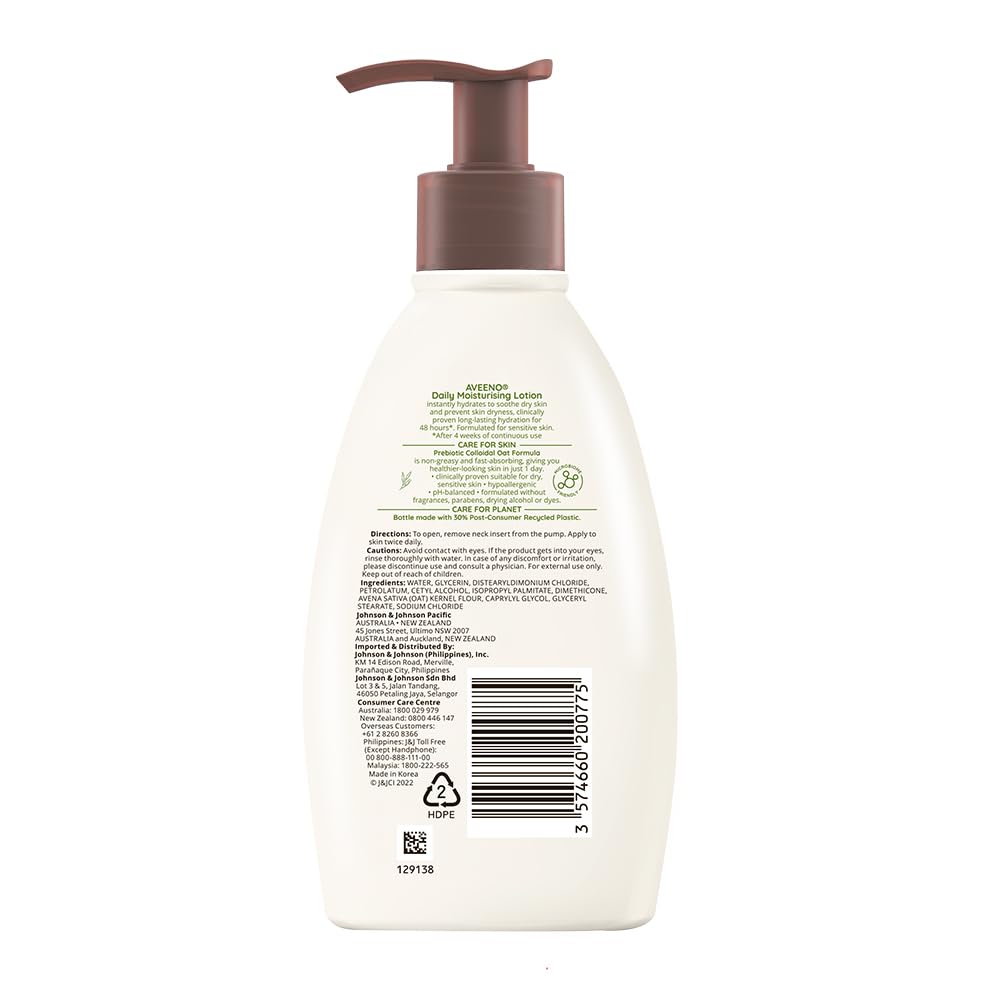 Aveeno Daily Moisturising Body Lotion for Sensitive Dry Skin 354ml