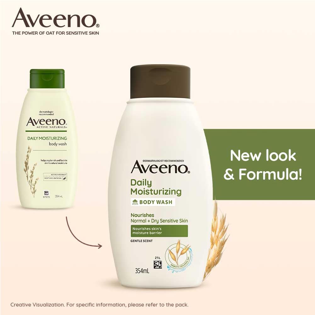 Aveeno Daily Moisturising Body Wash for Dry Skin 354ml