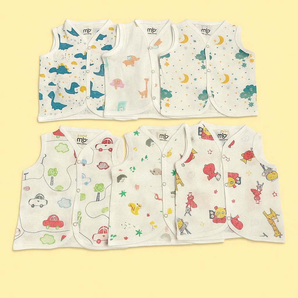 6-Piece Muslin Jabla Combo for Babies – Daily Essentials - Mamadada