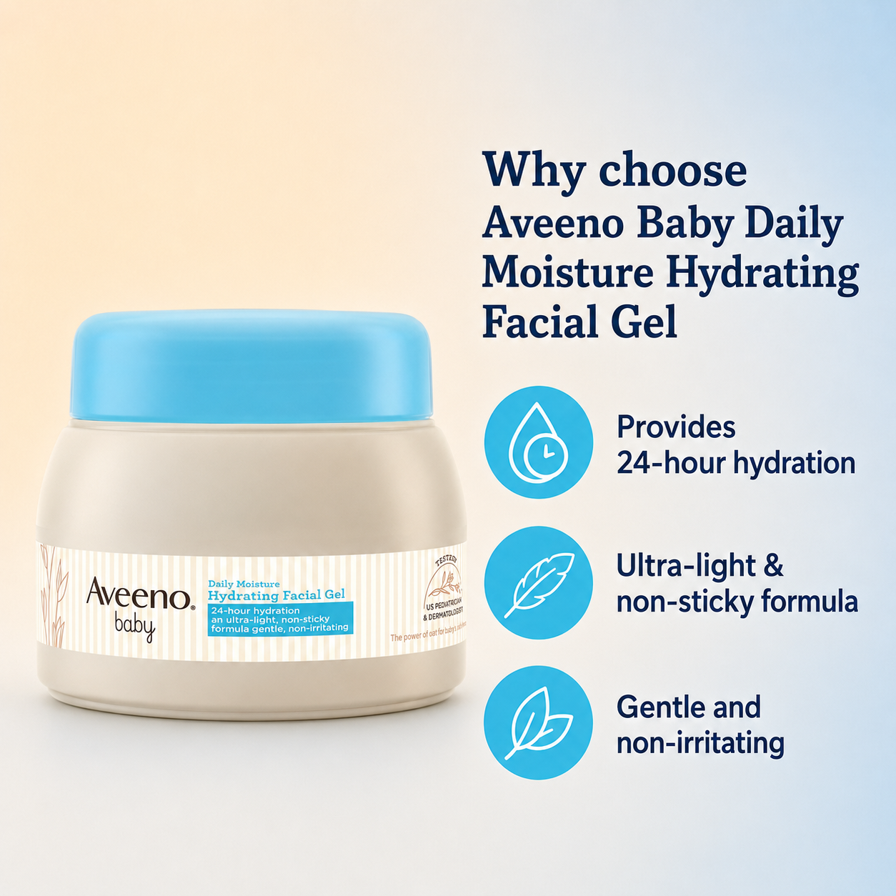 Aveeno Baby Daily Moisture Hydrating Facial Gel – 60 g