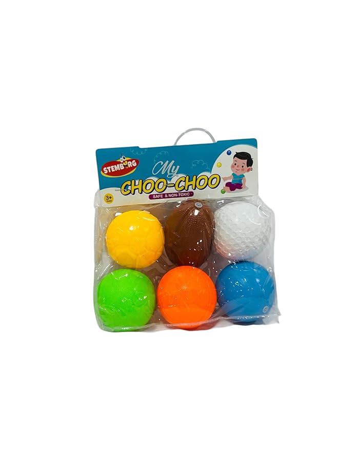 Colourful Chu Chu Sound Balls Toy Set of 6